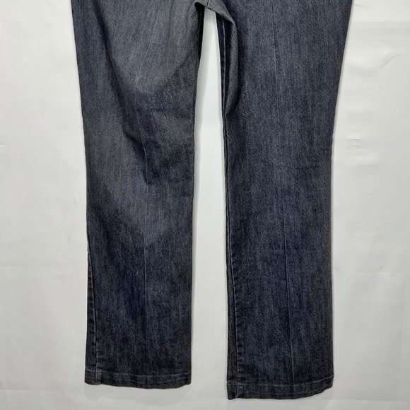 (SOLD)Gloria Vanderbilt Pants sz 12 Gray Trouser Jean Business Casual Stretch - Picture 6 of 9